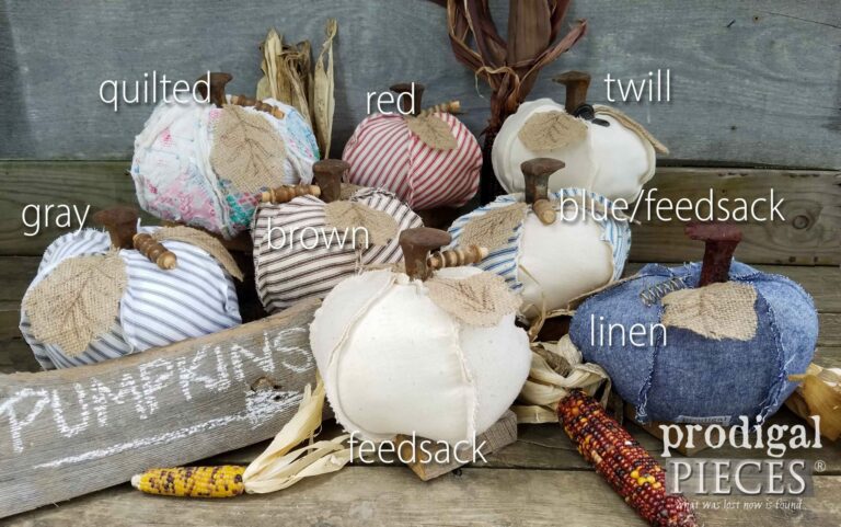 Choices of Repurposed Pumpkins available at Prodigal Pieces | prodigalpieces.com