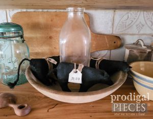Black Angus Cow Bowl Filler Set | prodigalpieces.com #prodigalpieces