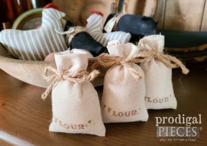 Farmhouse Mini Flour Sack Bowl Filler Set by Prodigal Pieces | shop.prodigalpieces.com