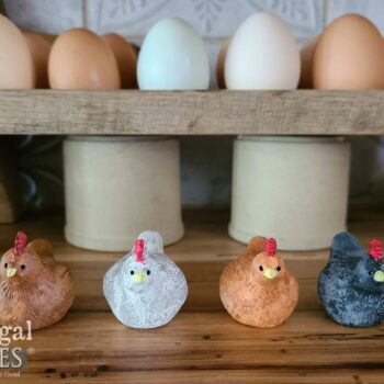 Handmade Miniature Clay Hen Figurines by Prodigal Pieces | available at shop.prodigalpieces.com #prodigalpieces