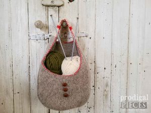 Felted Wool Hanging Basket ~ Several Choices available at Prodigal Pieces | shop.prodigalpieces.com #prodigalpieces #shopping #giftidea #handmade #style #fashion