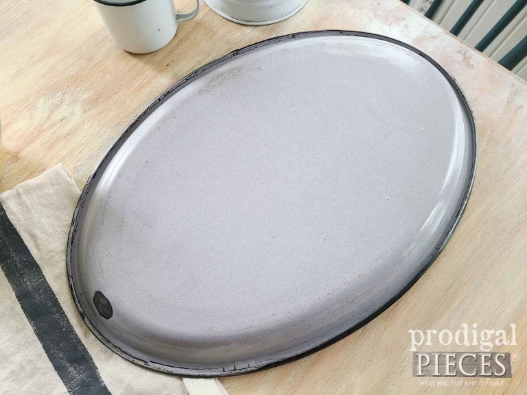Bottom of Dark Gray Platter | shop.prodigalpieces.com