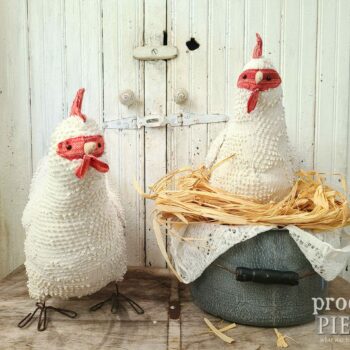 Farmhouse Textile Chicken Sculpture available at Prodigal Pieces | shop.prodigalpieces.com #prodigalpieces #shopping #farm #handmade