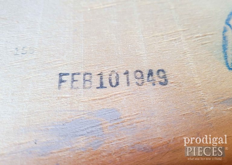 Date Stamp of French Provincial Chest | shop.prodigalpieces.com