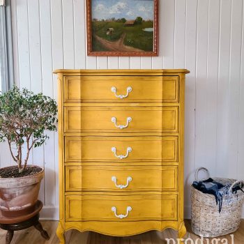 Vintage Yellow Chest of Drawers available at Prodigal Pieces | shop.prodigalpieces.com #prodigalpieces #shopping #furniture
