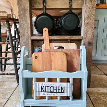 Vintage Kitchen Storage for Cutting Boards available at Prodigal Pieces | shop.prodgialpieces.com #prodigalpieces #shopping #farmhouse #vintage