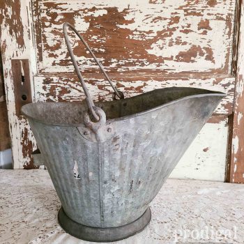 Vintage Scuttle Bucket Ash Pail available at Prodigal Pieces | shop.prodigalpieces.com #prodigalpieces #shopping #farmhouse