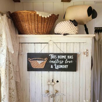 DIY Farmhouse Laundry Sign available at Prodigal Pieces | shop.prodigalpieces.com #prodigalpieces #shopping #farmhouse