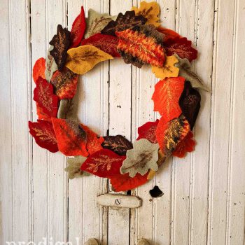 Farmhouse Style Felted Wool Fall Wreath available at Prodigal Pieces | shop.prodigalpieces.com #prodigalpieces #shopping #farmhouse #fall