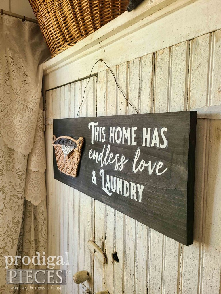 Endless Love Laundry Sign | shop.prodigalpieces.com #prodigalpieces