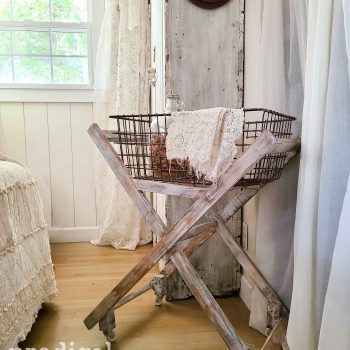 Rustic Farmhouse Laundry Cart Basket available at Prodigal Pieces | shop.prodigalpieces.com #prodigalpieces #shopping #farmhouse