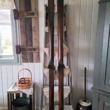 Antique Wooden Cross-Country Skis available at Prodigal Pieces | shop.prodigalpieces.com #prodigalpieces #shopping #christmas