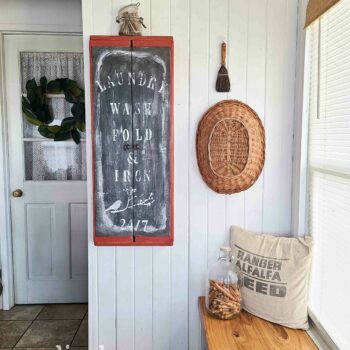 Farmhouse Wall Mounted Ironing Board Cabinet available at Prodigal Pieces | shop.prodigalpieces.com #prodigalpieces #shopping #laundry #farmhouse