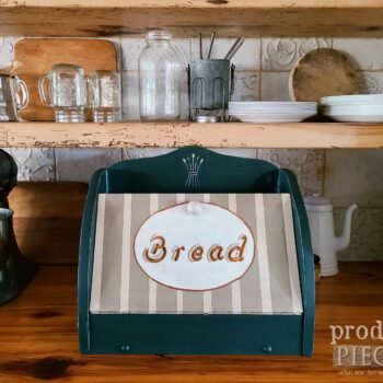 Farmhouse Vintage Bread Box for Kitchen Storage available at Prodigal Pieces | shop.prodigalpieces.com #prodigalpieces #shopping #kitchen