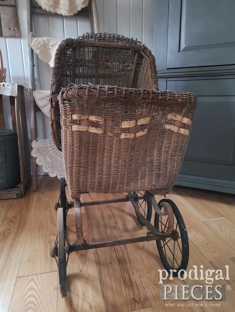 Front of Antique Baby Carriage | shop.prodigalpieces.com #prodigalpieces