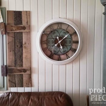 Updated Farmhouse Wall Clock available at Prodigal Pieces | shop.prodigalpieces.com #prodigalpieces #shopping #farmhouse