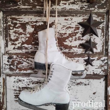 Vintage Ice Skate Pair available at Prodigal Pieces | shop.prodigalpieces.com #prodigalpieces #christmas #shopping