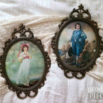 Antique Vintage Boy Blue & Pinkie in Brass Frames available at Prodigal Pieces | shop.prodigalpieces.com #prodigalpieces #victorian #shopping