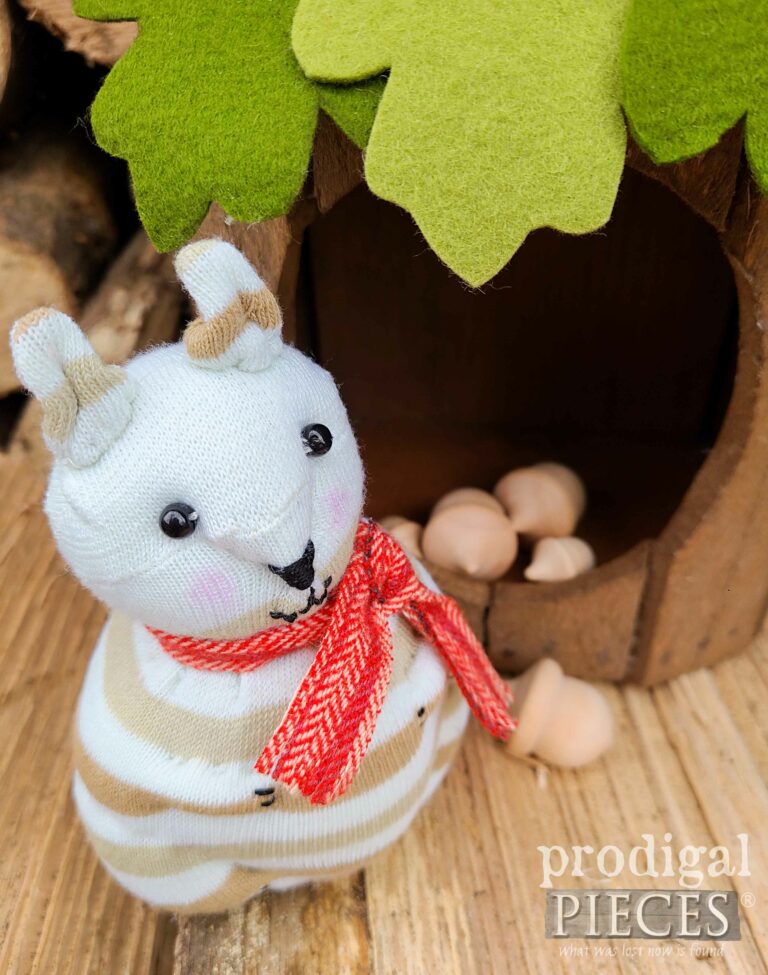 Chubby Handmade Sock Squirrel | shop.prodigalpieces.com #prodigalpieces