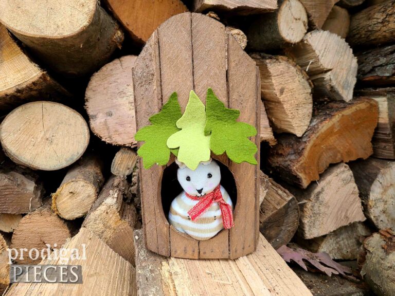 DIY Handmade Squirrel Treehouse Playset | shop.prodigalpieces.com #prodigalpieces