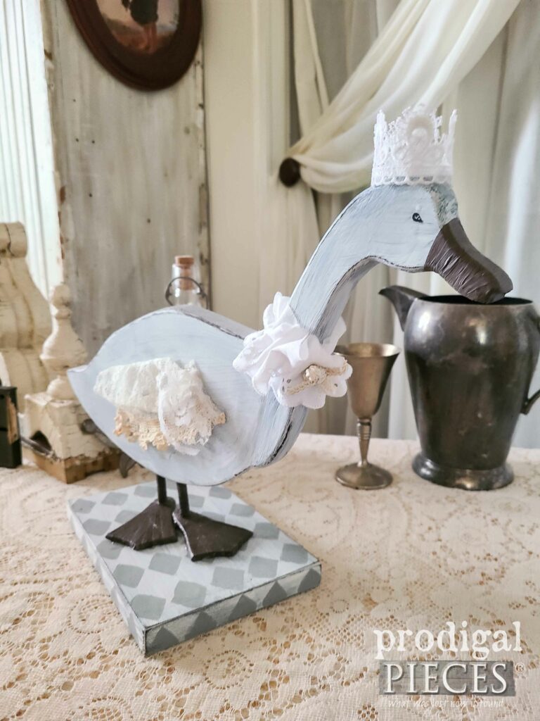 Handmade French Shabby Chic Goose available at Prodigal Pieces | shop.prodigalpieces.com #prodigalpieces
