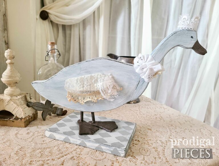 Lacy Goose with Wings | shop.prodigalpieces.com #prodigalpieces