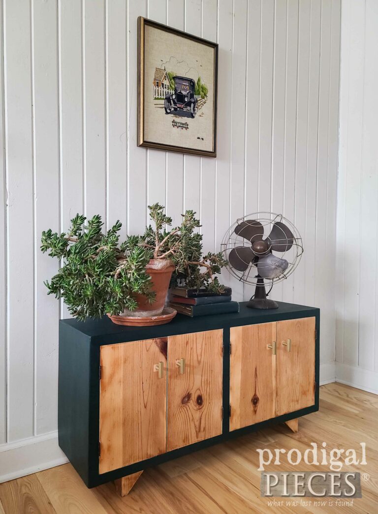 Side View Wood Console Cabinet | shop.prodigalpieces.com #prodigalpieces