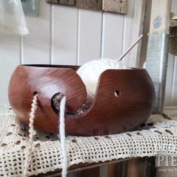 Wooden Yarn Bowl available at Prodigal Pieces | shop.prodigalpieces.com #prodigalpieces #shopping #farmhouse