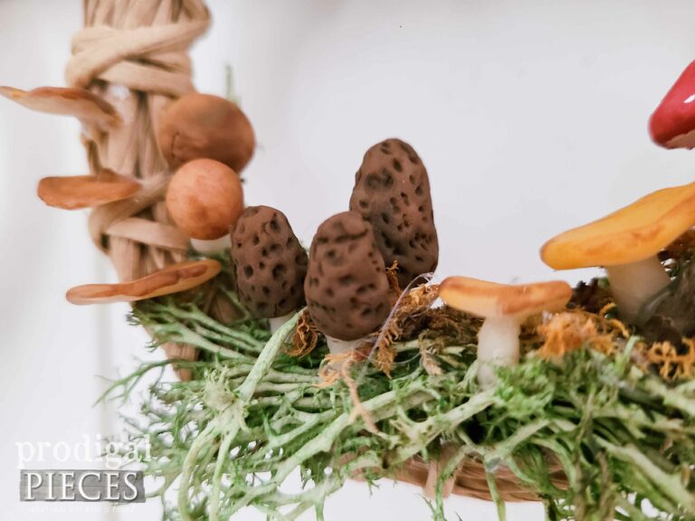 Mini Morel Mushroom Wreaths | shop.prodigalpieces.com #prodigalpieces