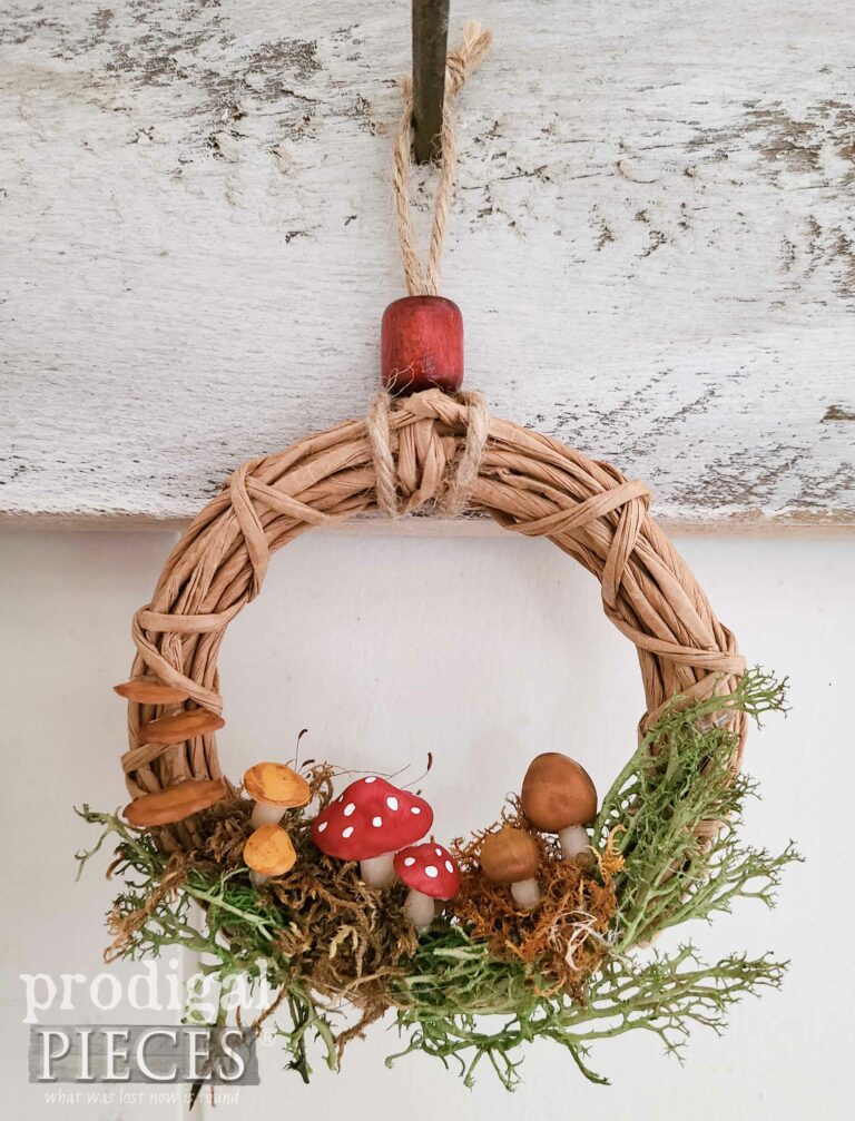 Mini Mushroom Wreath | shop.prodigalpieces.com #prodigalpieces