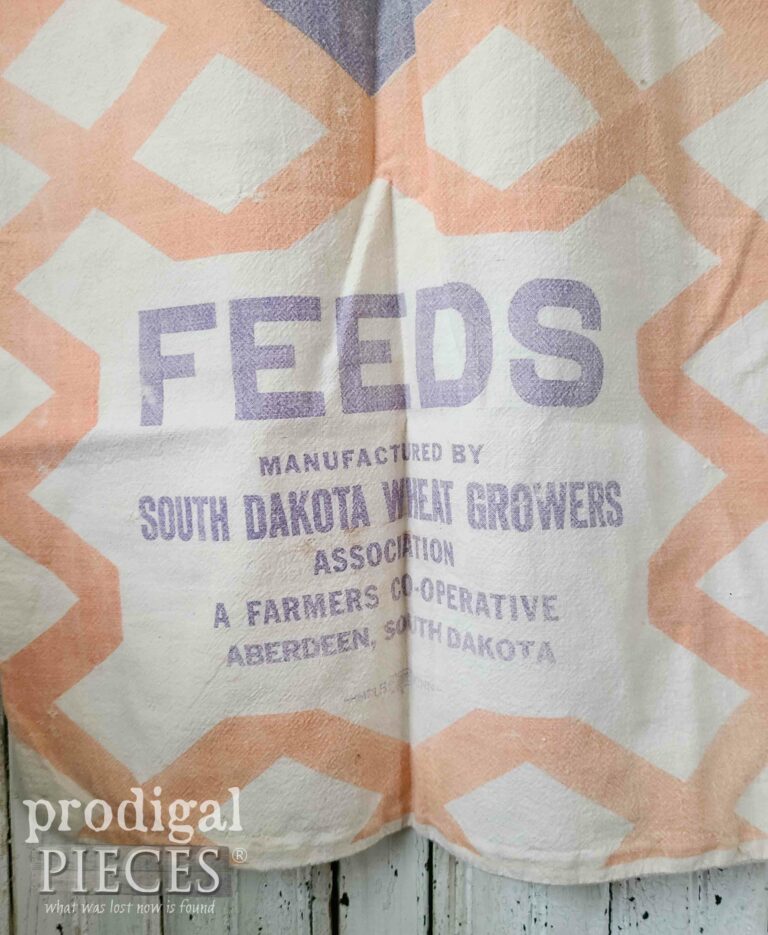 South Dakota Vintage Feed Sack | shop.prodigalpieces.com #prodigalpieces