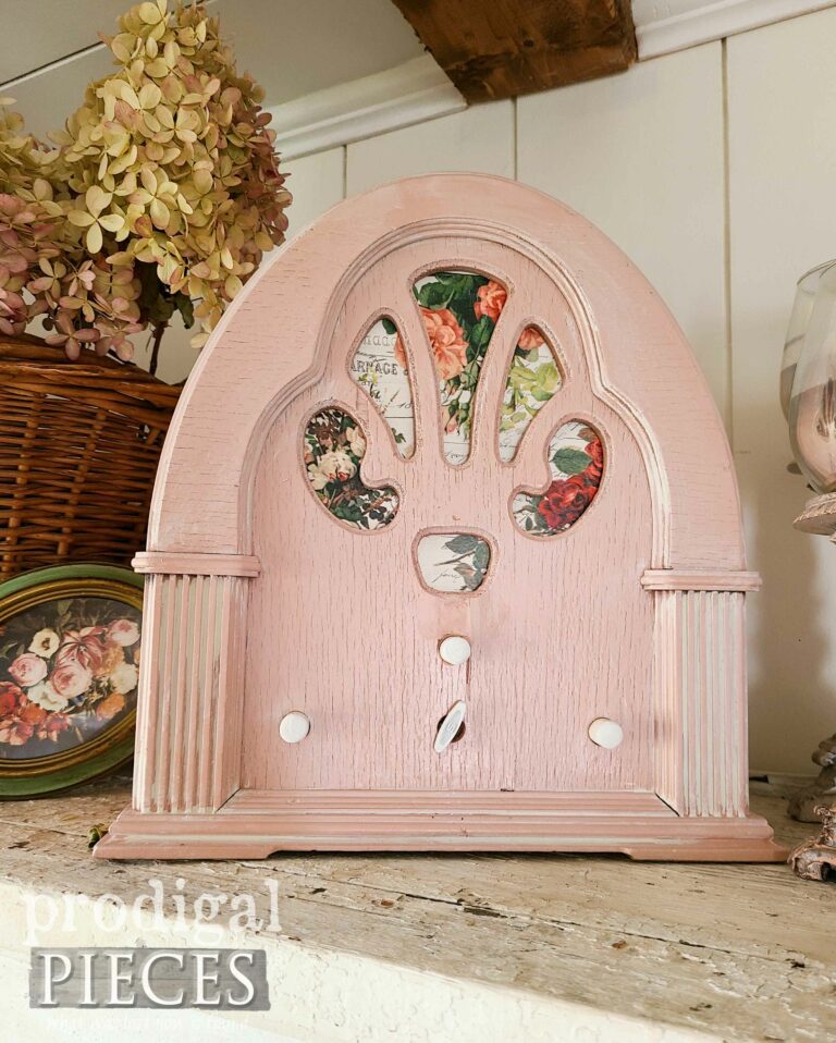 Rose Pink Antique Radio | shop.prodigalpieces.com #prodigalpieces