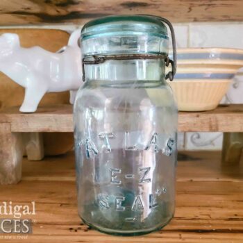 Antique Quart Blue Atlas Jar E-Z Seal available at Prodigal Pieces | shop.prodigalpieces.com #prodigalpieces