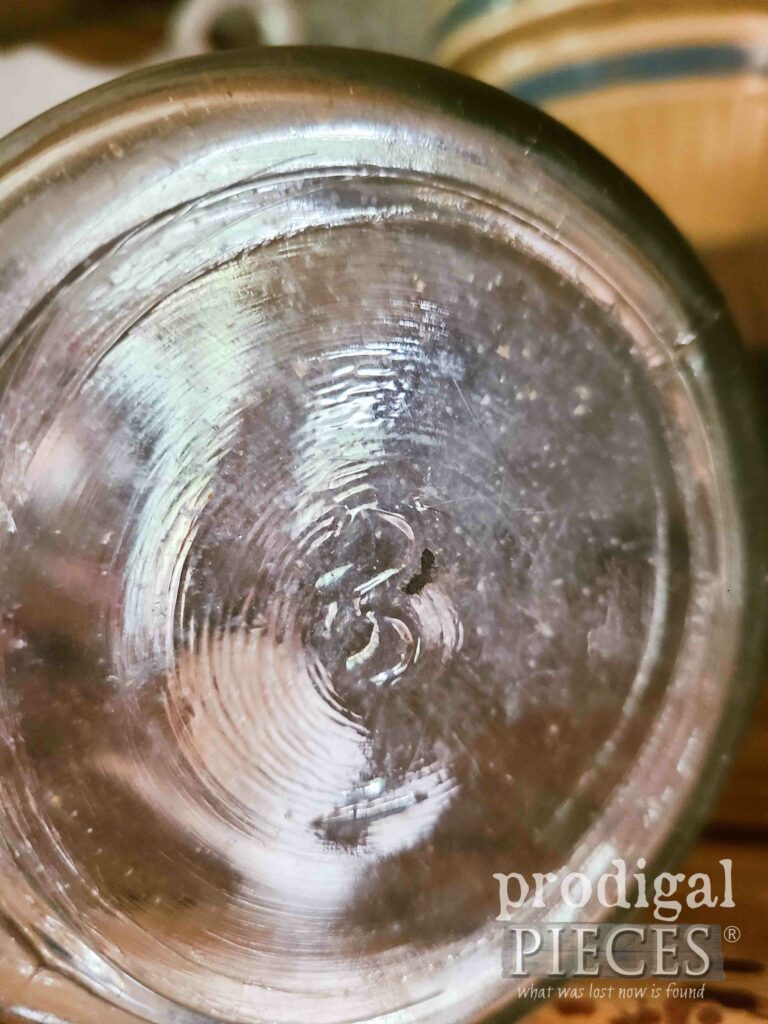 Embossed Clear Quart Ball Jar | shop.prodigalpieces.com #prodigalpieces