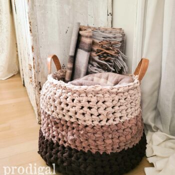Handmade Crochet Basket - Extra Large available at Prodigal Pieces | shop.prodigalpieces.com #prodigalpieces