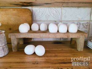 Reclaimed Wood Egg Holder Stand available at Prodigal Pieces | shop.prodigalpieces.com #prodigalpieces