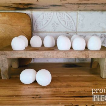 Reclaimed Wood Egg Holder Stand available at Prodigal Pieces | shop.prodigalpieces.com #prodigalpieces