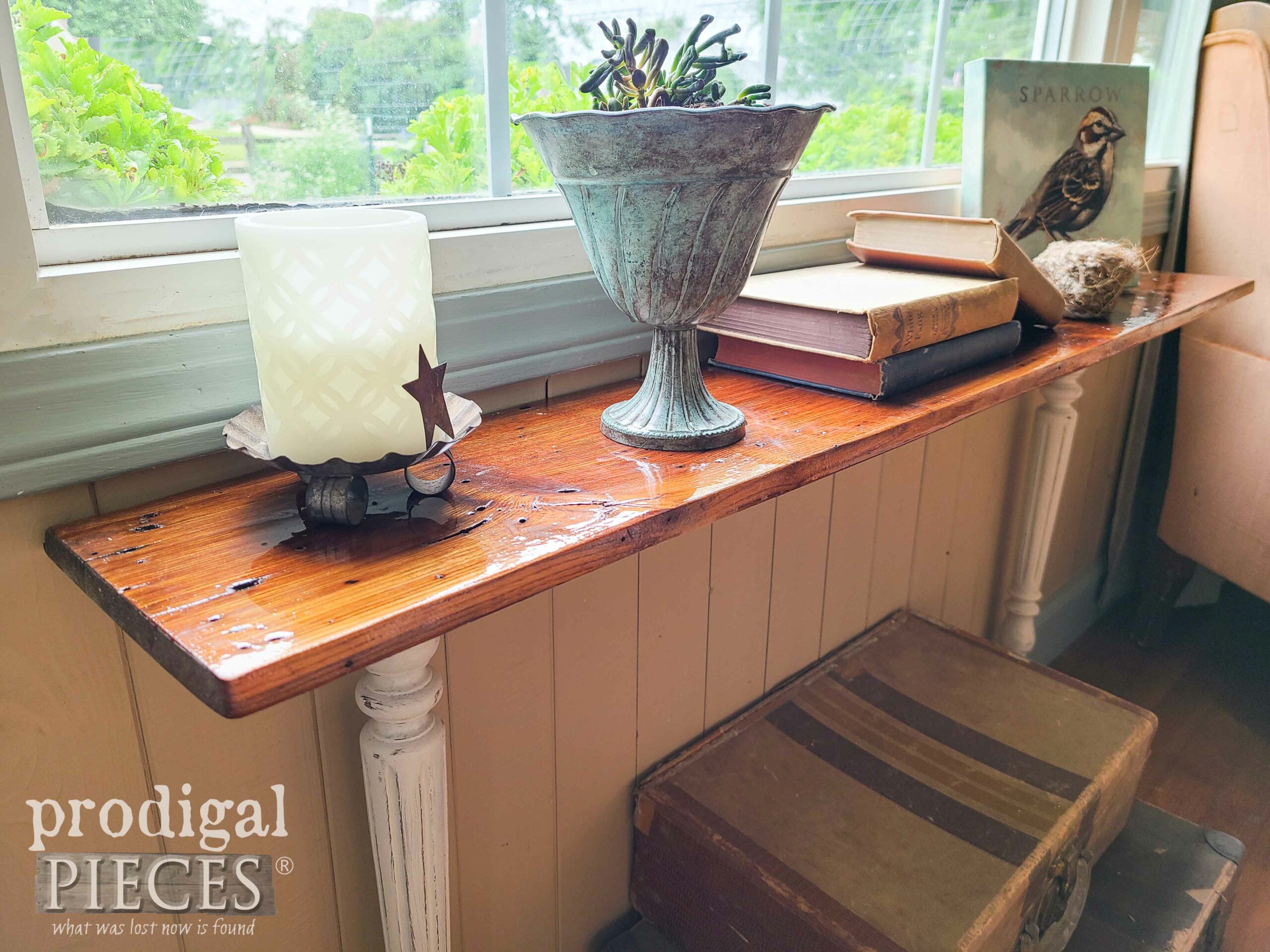 Reclaimed Side Table | shop.prodigalpieces.com #prodigalpieces