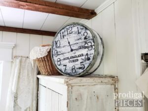 Farmhouse Cheese Box with Clock Face available at Prodigal Pieces | shop.prodigalpieces.com #prodigalpieces