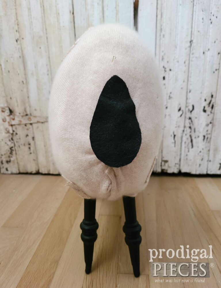 Woolly Sheep Back Side | shop.prodigalpieces.com #prodigalpieces