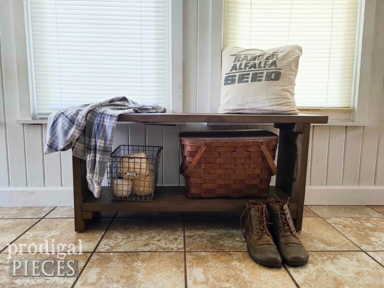 Reclaimed Wood Bench available at Prodigal Pieces | shop.prodigalpieces.com #prodigalpieces