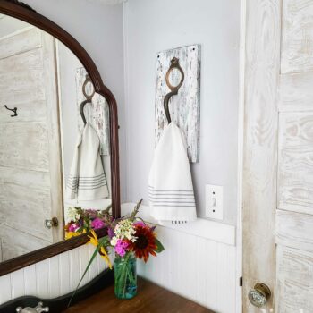 Farmhouse Upcycled Towel Holder available at Prodigal Pieces | shop.prodigalpieces.com #prodigalpieces
