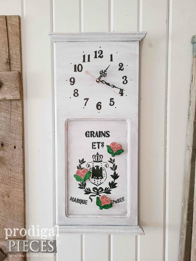 French Grain Sack Wall Clock | shop.prodigalpieces.com #prodigalpieces