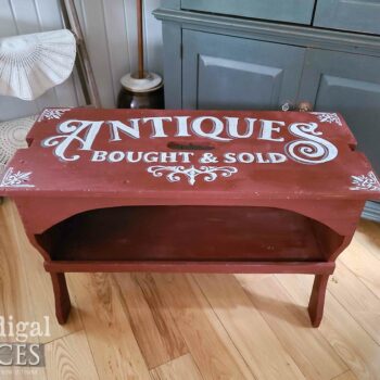 Vintage Farmhouse Bench with Typography available at Prodigal Pieces | shop.prodigalpieces.com #prodigalpieces