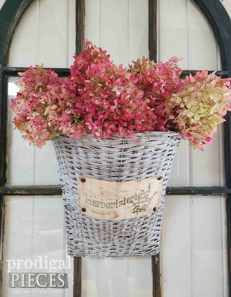 DIY Farmhouse Hanging Basket | shop.prodigalpieces.com #prodigalpieces