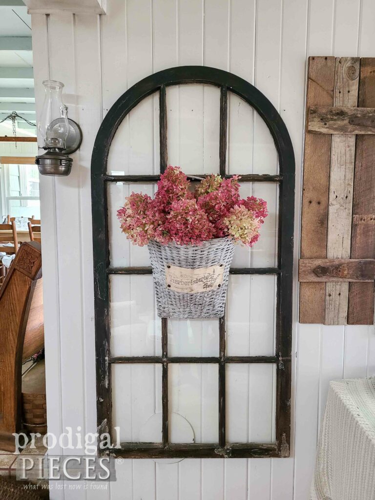 Farmhouse Style Hanging Basket | shop.prodigalpieces.com #prodigalpieces