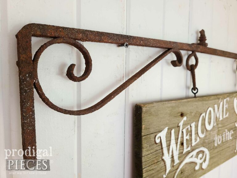 Rusty Iron Rustic Welcome Sign | shop.prodigalpieces.com #prodigalpieces
