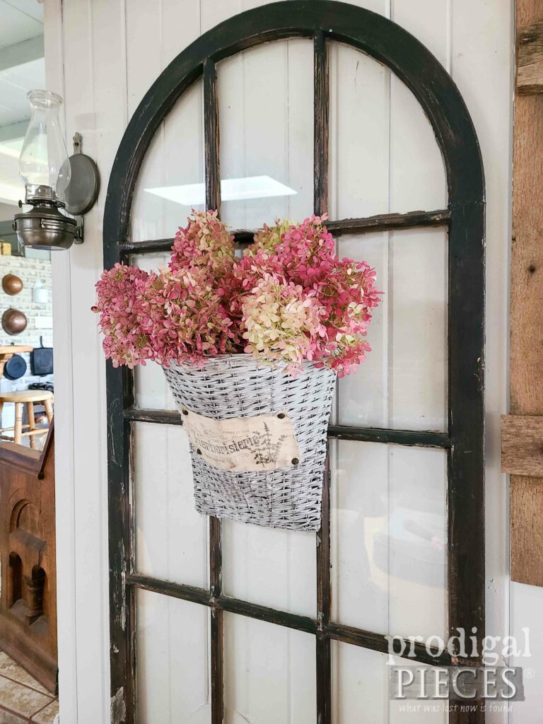 Side View Farmhouse Hanging Basket | shop.prodigalpieces.com #prodigalpieces
