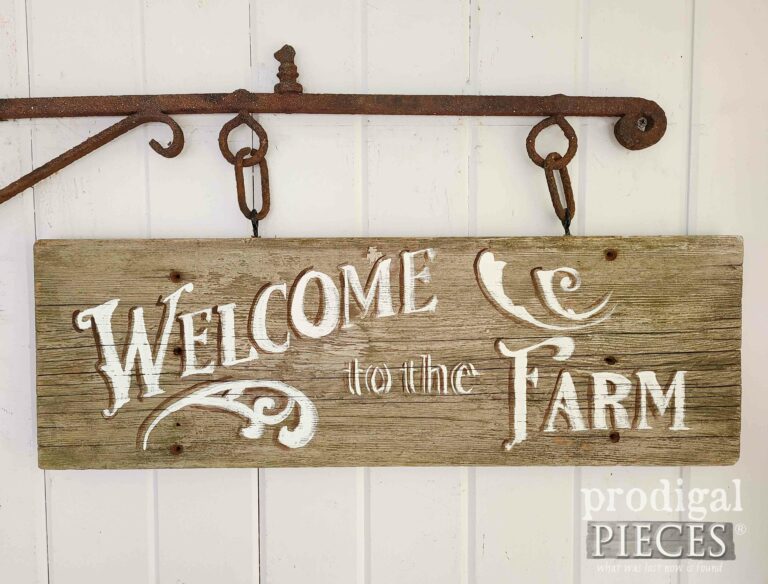 Welcome to the Farm Sign | shop.prodigalpieces.com #prodigalpieces