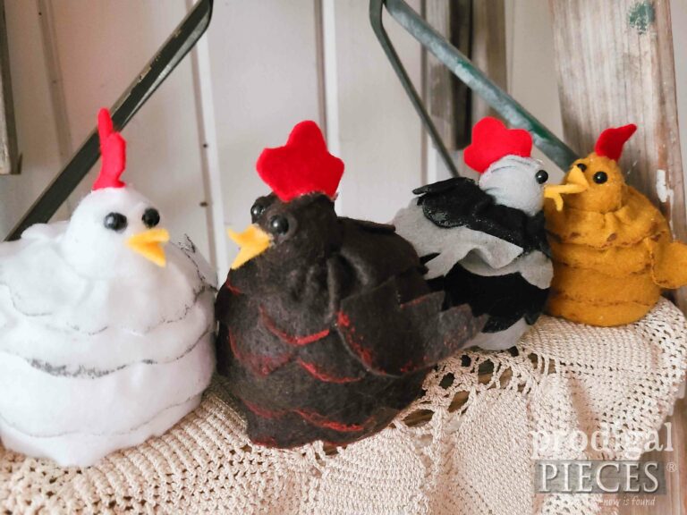Chatty Felt Chicken Set | shop.prodigalpieces.com #prodigalpieces